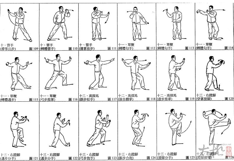 太极拳24式图解 慢动作图片